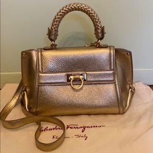 Gold Salvatore Ferragamo Bag